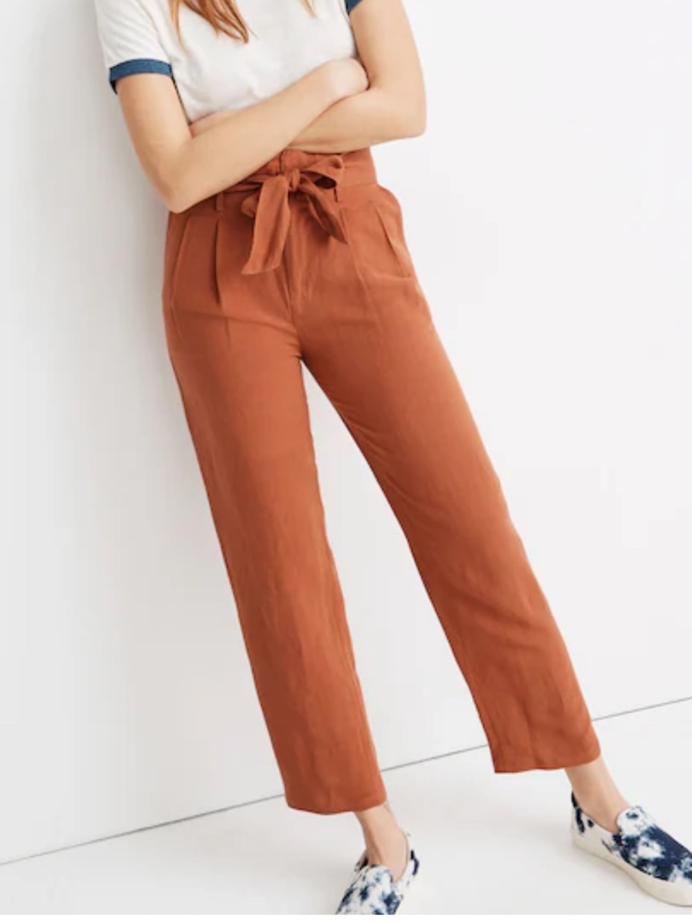Madewell Linen-blend  Paperbag Pants